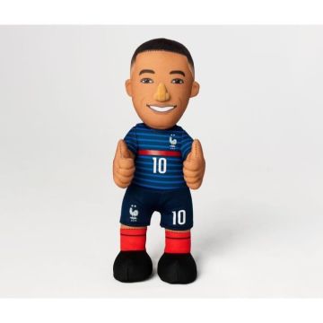 Peluche FFF Kylian Mbappé - Bleu - Enfant - Intérieur - 100% Polyester