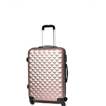 CELIMS - Valise Week-End | Valise Moyenne Taille 65cm | ABS Robuste | 4 roulettes 360° | Serrure Intégrée | Rose Gold