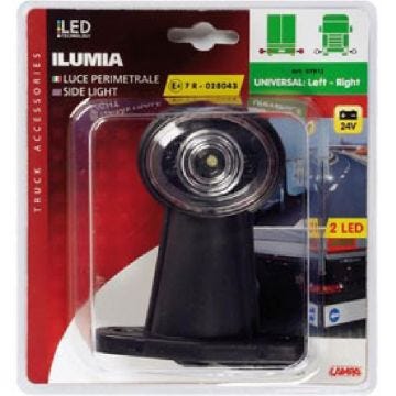 Feu de gabarit (court) de cote 2en1 2 LEDs 24V