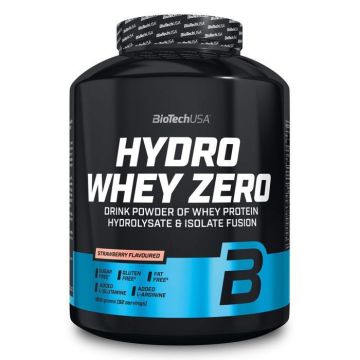 Whey hydrolysée BioTech USA - Hydro Whey Zero - Fraise 1816g