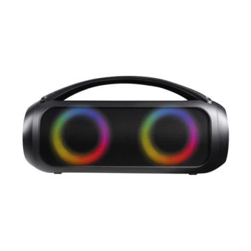 Enceinte Bluetooth Lumineuse 40W Étanche BigBen Noir