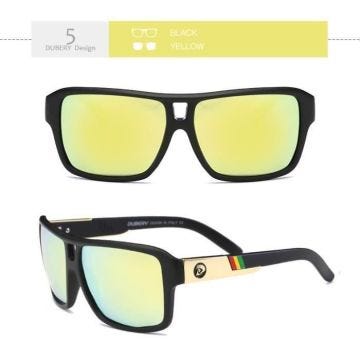 dubery d008 lunettes de soleil polarisées anti-uv400 carré sport conduite +boîte no5 soq31456