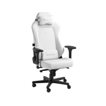 Siège Gaming - Noblechairs - Edition Hero - Blanc - Réglable en hauteur - Avec accoudoirs