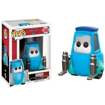 Figurine Funko Pop! Cars 3 : Guido - FUNKO - Pop! Vinyl - Multicolore - Boîte-fenêtre - Extérieur