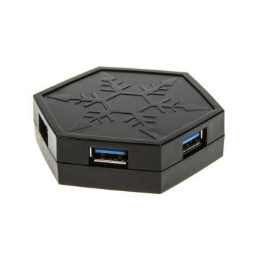 Concentrateur USB 3.0 - SILVERSTONE - SST-EP01 - 4 ports - Aimant - Chargeur rapide