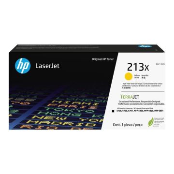 Cartouche de toner - HP Inc. - HP 213X - à rendement élevé - jaune - original - LaserJet - cartouche de toner (W2132X)