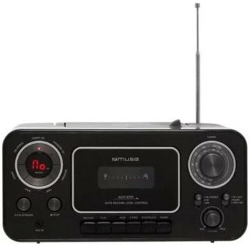 Boombox - MUSE - Radio CD K7 M 182 RDC - Lecteur CD, Radio, Enregistreur de cassette - Microphone intégré