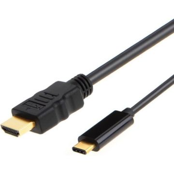 Câble USB TYPE C Vers HDMI (1.8 M.) USB3.1 Type C Mâle Vers HDMI Mâle