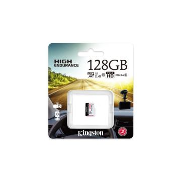 KINGSTON Carte microSDXC High Endurance - 128 Go - Classe 10/UHS-I (U1) - 95 Mo/s en Lecture - 45 Mo/sSpaceen Écriture