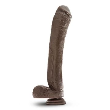 DR. SKIN MR. ED 13INCH DILDO CHOCOLATE brown