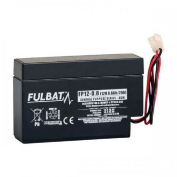 Batterie FULBAT AGM plomb étanche FP12-0.8 (JST) 12 volts 0,8 Amps
