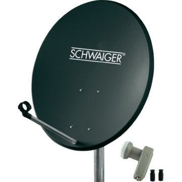 Parabole 60 cm SCHWAIGER - Système SAT 1 satellites avec Twin-LNB