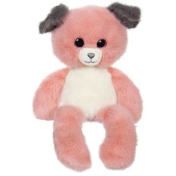 Peluche Chien Leggies - GIPSY TOYS - Rose et Gris, 48 cm