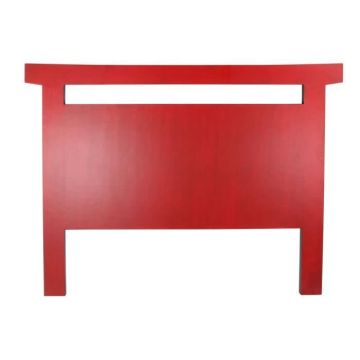 tête de lit sapin rouge noir mdf (160 x 4 x 120 cm)
