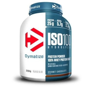 Whey hydrolysée Dymatize - ISO 100 Hydrolyzed - Gourmet Chocolate 2264g