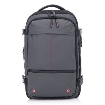 CELIMS - Sac à Dos Voyage | Sac à Dos Ordinateur | Tissu Impermeable | Extensible | Avec compartiment Sous Vide | Gris