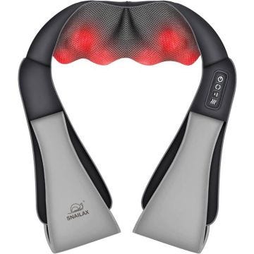 Masseur Cervical - Snailax - Modèle 3D - Chauffant - Ergonomique - Massage Profond