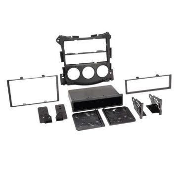 Kit Facade autoradio 2DIN compatible Nissan 350Z ap09 Avec vide poche Noir