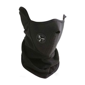 Masque de vélo masques de plein air chaud noir anti-poussière masque de visage froid