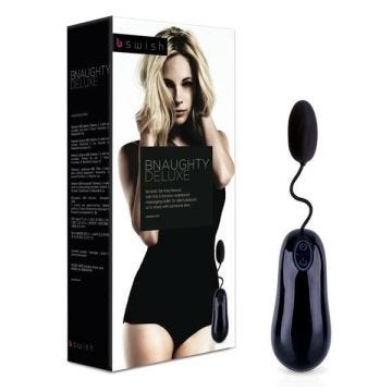 Oeuf vibrant - BSwish - Bnaughty Deluxe - Noir - 7 programmes de vibrations - ABS