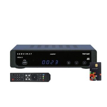 Servimat Vega II Récepteur Satellite HD Astra + Carte TNTSAT V6