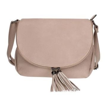 Sac à bandoulière Fermeture Éclair - Gallantry Paris - Taupe