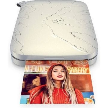 HP Sprocket Select Printer - Imprimante instantanée 5,8 x 8,7 cm - 68sec - Bluetooth 5.0 - Impression sans bordure - Blanche