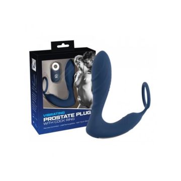 Plug Anal Rechargeable Télécommandé Bleu Anneau