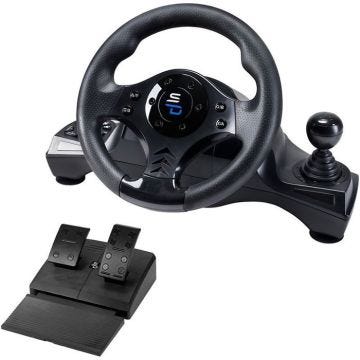 Superdrive - Volant de course GS750 avec pédalier, palettes, levier de vitesse et vibration pour Xbox Serie X/S, PS4, Xbox One, PC