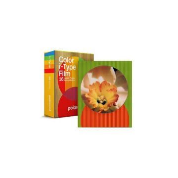 Film Polaroid couleur i-Type - Pack Double,16 Photos - 10 cadres ronds aux motifs uniques