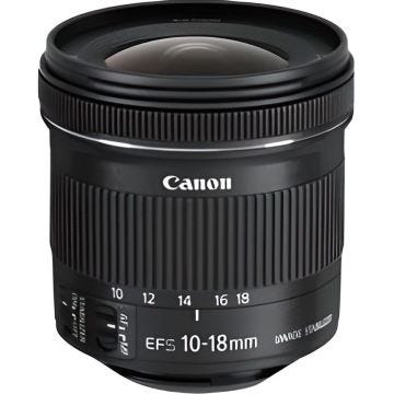 Objectif photo CANON EF-S 10-18 IS STM ultra grand-angle avec stabilisateur d'image