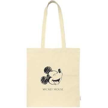 Safta Mickey Mouse - Sac fourre-tout pour femme, confortable et polyvalent, qualité et résistance, 38 x 42 cm, couleur naturelle