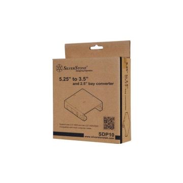 Support de montage HDD - SilverStone - SST-SDP10B - 1x 3.5" et 2x 2.5" - Noir - HDD Cage