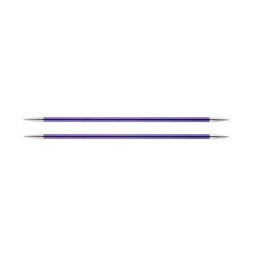 KnitPro Set de Goupilles de Tricotage Double Fin Aluminium Violet 26,4 x 1,2 x 4,8 cm - KP47008