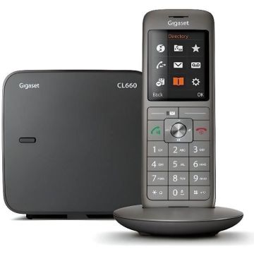 Téléphone Fixe GIGASET CL 660 - Écran couleur rétroéclairé - Répertoire 400 contacts - Finition haut de gamme
