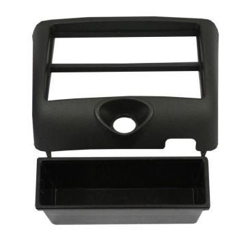 Adaptateur de façade d'autoradio 2x simple DIN Noir Toyota Yaris 1999 – 2003
