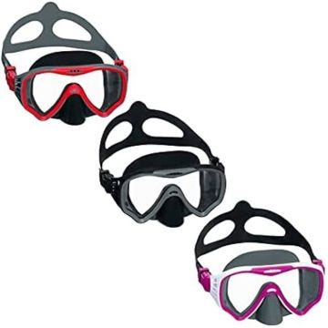 Masque de plongée - BESTWAY - Crusader Pro - Grand-angle - Silicone confortable - Adulte