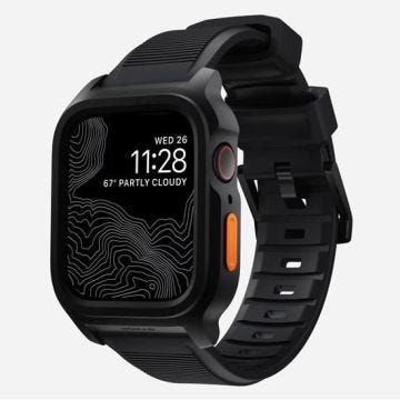 Bracelet Apple Watch Nomad Rugged Case 45mm Noir
