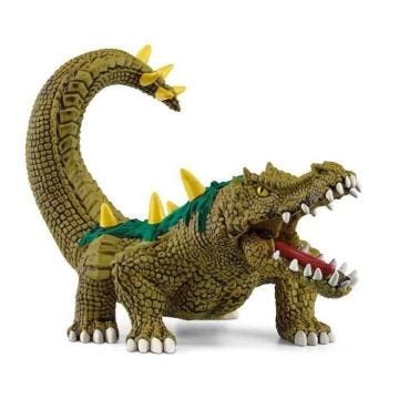 Figurine Monstre des Marais - Jouet Crocodile Ultra-réaliste et Durable aux Écailles Vertes et Dents Féroces Cadeau pour garçons