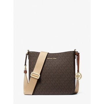 Michael Kors Sac à main en cuir Sac à bandoulière Marron – Taille Petite