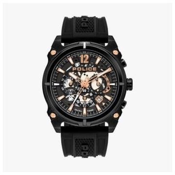 Police Montre Antrim Dual 46 mm Gun Dial Black Silicone - PL.16020JSB/61P - PL.16020JSB/61P