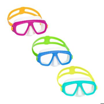 Bestway Masque de Plongée Enfant Sangle Anatomique Couleur Assortie +3 Ans Plage et Piscine 22011