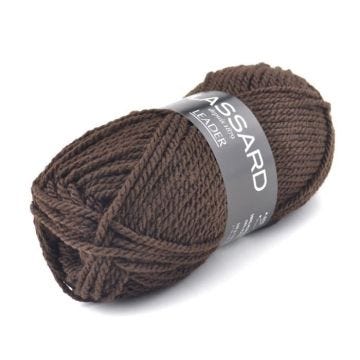Pelote de laine - PLASSARD - Leader Chocolat (85) - Acrylique - N° aiguille : 6 - N° aiguille : 6,5