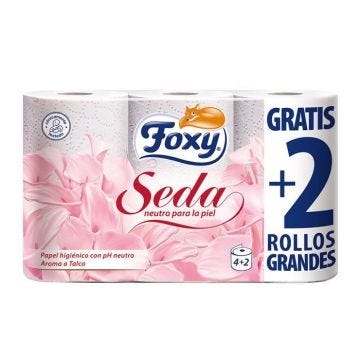 Papier toilette foxy 4 + 2ud a