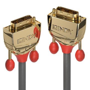 Câble DVI-D - Lindy - 36216 - 15 m - Mâle - Or - Vidéo