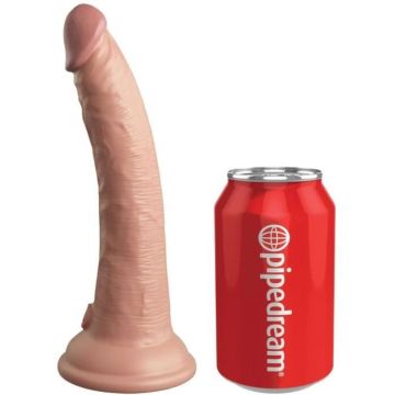 KING COCK - ELITE VIBRATEUR GODE RÉALISTE & TÉLÉCOMMANDE EN SILICONE 17.8 CM -