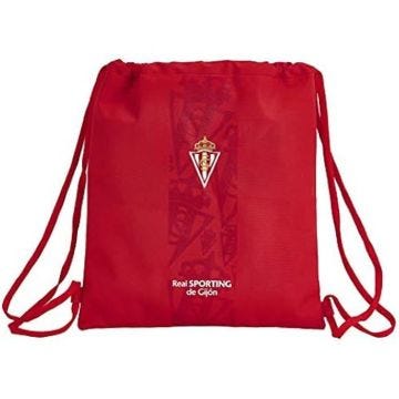 Sac Plat - SAFTA - Real Sporting de Gijón - 350 x 400 mm - Polyester Résistant - 5L Capacité
