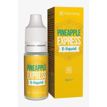 E-liquide CBD HARMONY 300mg, PINEAPPLE EXPRESS, 10ml. Compatible toutes cigarettes électroniques et recharges e-liquide