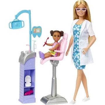 Barbie dentiste blonde avec accessoires originaux