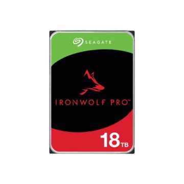 Seagate IronWolf Pro, 18 to, NAS HDD – CMR, 3,5”, SATA 6 Gbits/s, 7 200 TR/Min, 256 Mo Cache (ST18000NT001)